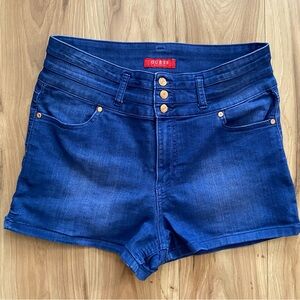 GUESS High Waist Button and Zip Closure Shorts Size 30